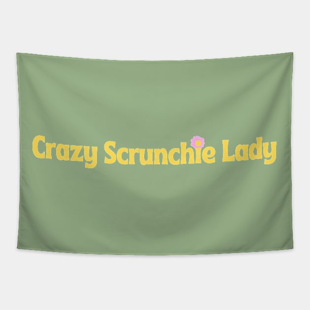 Crazy Scrunchie Lady Tapestry by artista