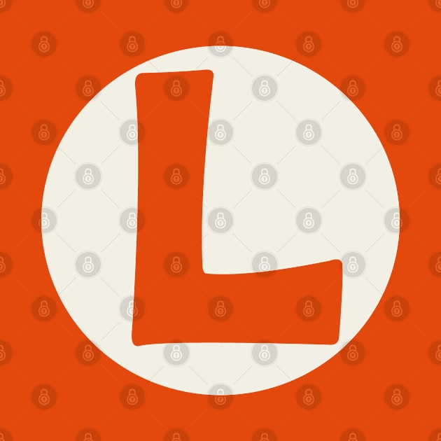 letter l orange by persa