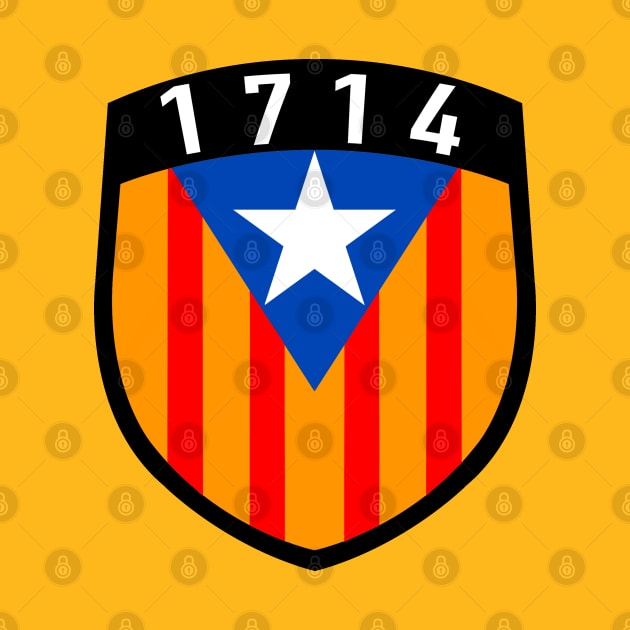 Catalunya 1714 estelada blava flag by GuitarManArts