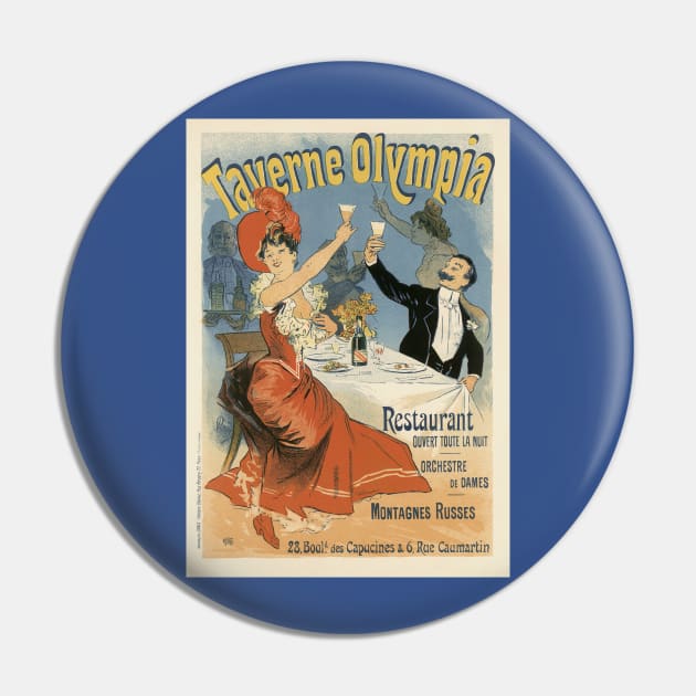 Taverne Olympia by Jules Cheret Pin by MasterpieceCafe