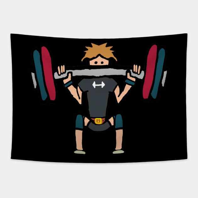 Weightlifting tapestry clearance