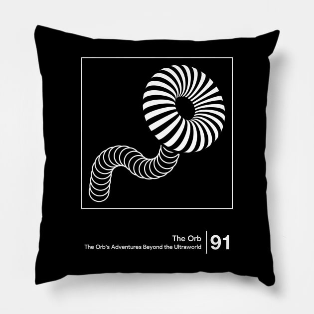 The Orb's Adventures Beyond the Ultraworld / Minimal Graphic Artwork Pillow by saudade
