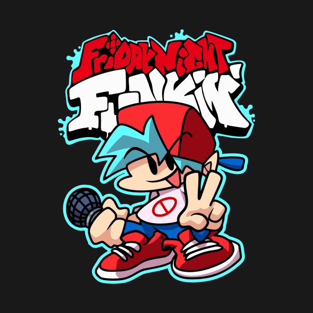 Friday Night Funkin Boyfriend - Friday Night Funkin - Kids T-Shirt ...