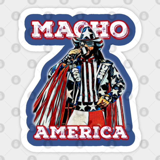 Macho America - Macho Man - Sticker