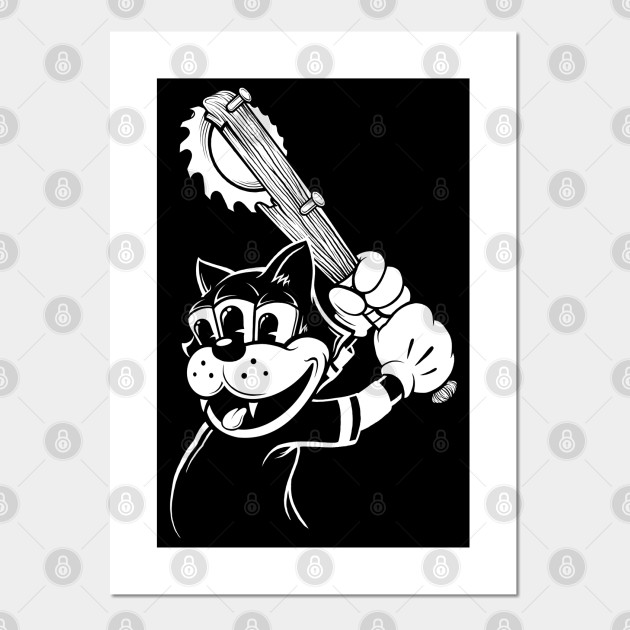 Cat With A Bat Cat Posters And Art Prints Teepublic
