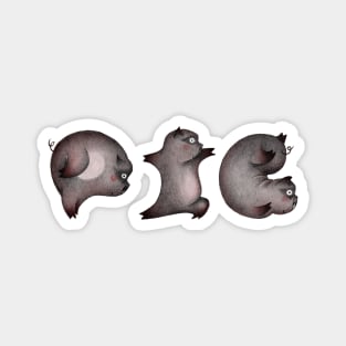 alphabet yoga pig Magnet