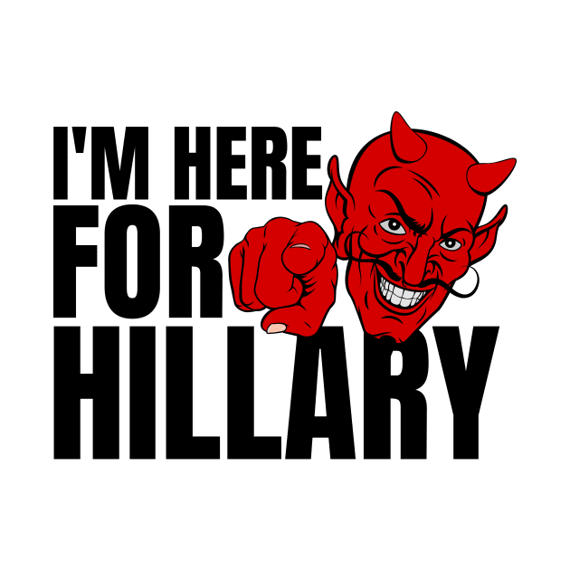 DEAL WITH THE DEVIL - HILLARY T-SHIRT by FREE SPEECH SHOP