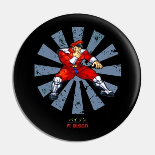 M Bison Retro Japanese Street Fighter Pin