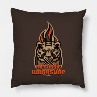 Mechanic Tiger Workshop Pillow