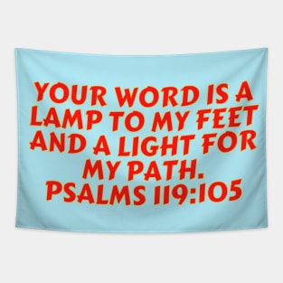 Bible Verse Psalm 119:105 Tapestry