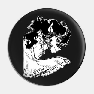 (B/W) In The Dark Of The Night Pin