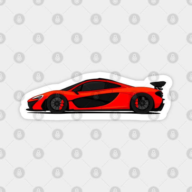 MCLAREN P1 RED Magnet by VENZ0LIC