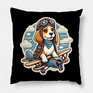 Beagle Pilot Pillow