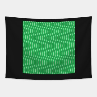 Green Waves Tapestry