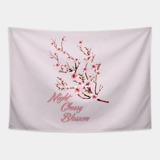 Night of the Cherry Blossom Tapestry