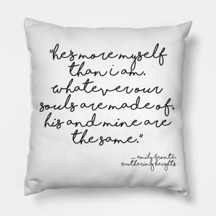 More myself than I am - Bronte quote Pillow