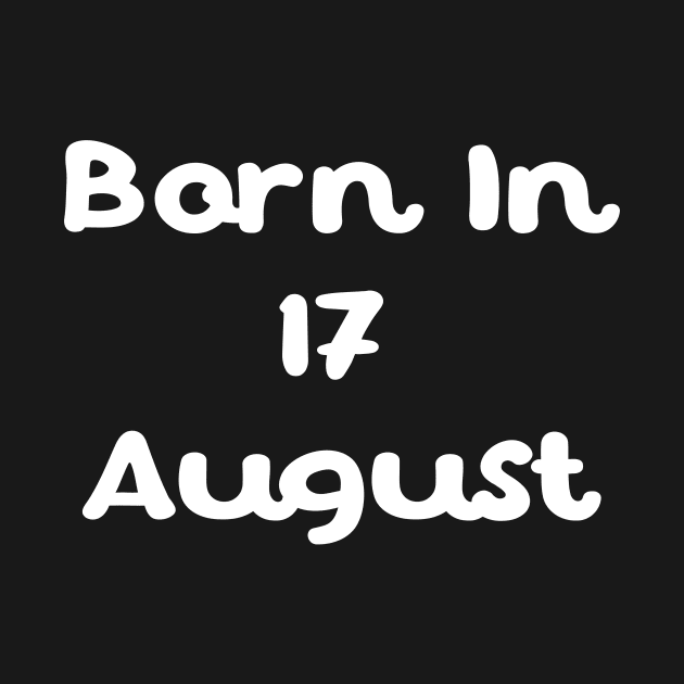 Born In 17 August by Fandie