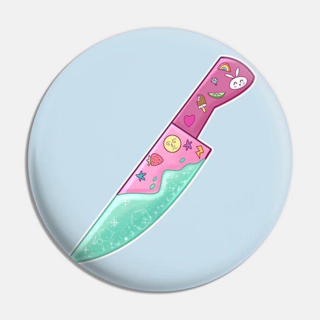 Pastel Goth Knife Pin by Khelekmir