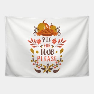 Pie For Two Thanksgiving Pregnancy Announcement Tapestry