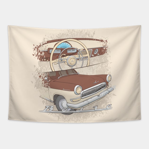 VOLGA (GAZ-21) Tapestry by Rover