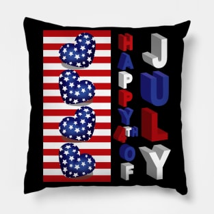 4th Of July 3D Art Pillow