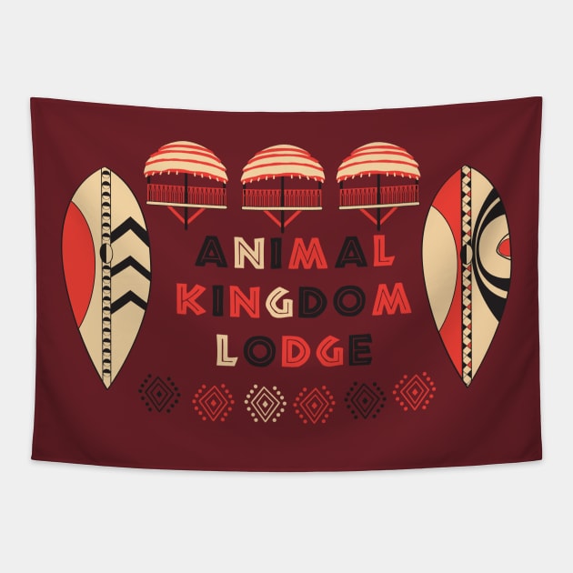 Animal Kingdom Lodge Tapestry by Lunamis