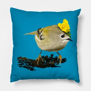 Goldcrest + Freesia Pillow