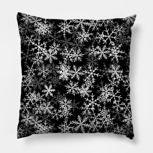 Funny Christmas Face Mask. Snowflakes Face Mask. Pillow