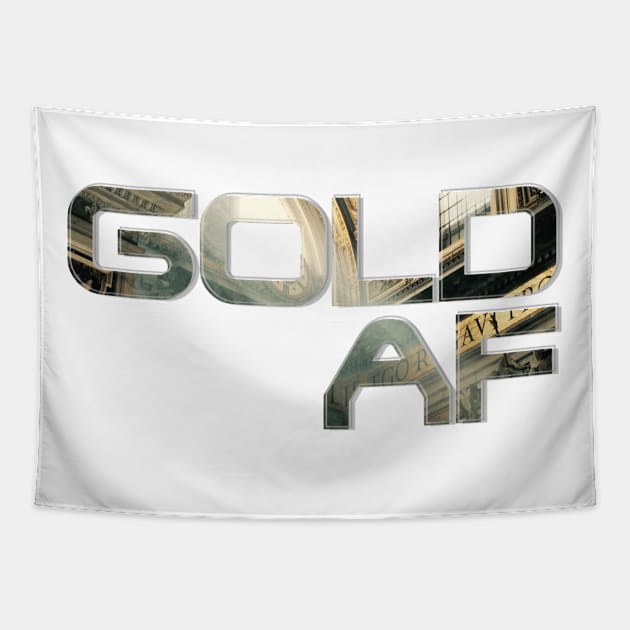 GOLD AF Tapestry by afternoontees