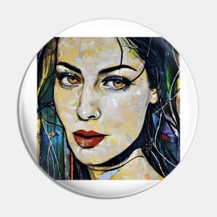 Portrait of Monica Bellucci Pin