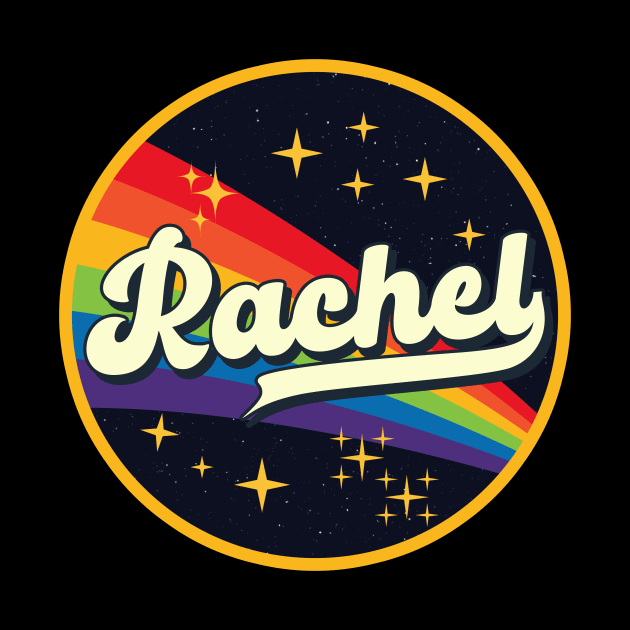 Rachel // Rainbow In Space Vintage Style by LMW Art