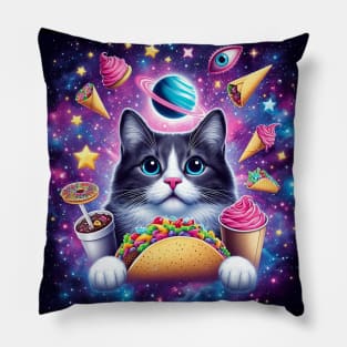 Sweet dreams of cat girl Pillow