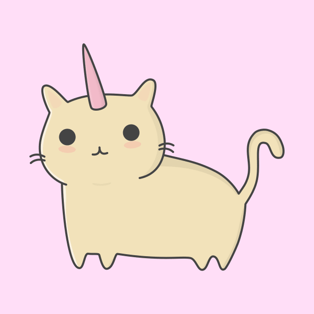 Kawaii Unicorn Cat by happinessinatee