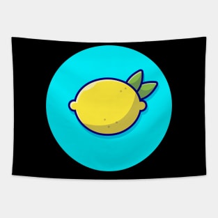 Lemon Cartoon Vector Icon Illustration Tapestry