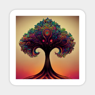 Colourful Tree of Life Magnet