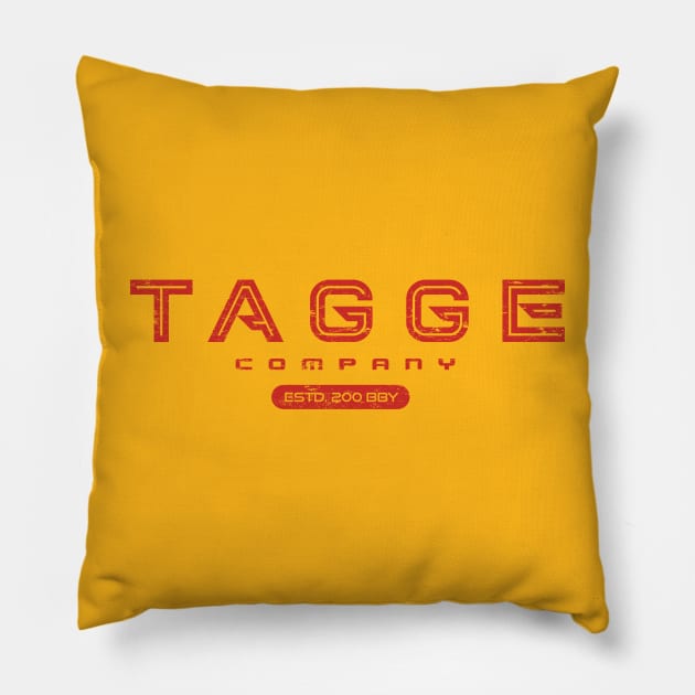 Tagge Company Pillow by MindsparkCreative