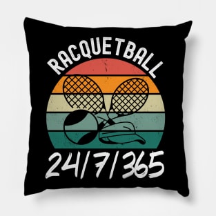 Racquetball 24/7/365 Pillow