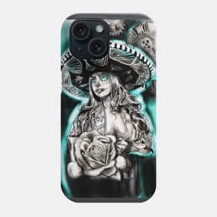 day of the dead tattoo art Phone Case