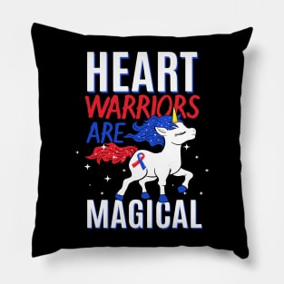 Heart Warrior Magical Unicorn Red And Blue Great Vessels CHD Pillow