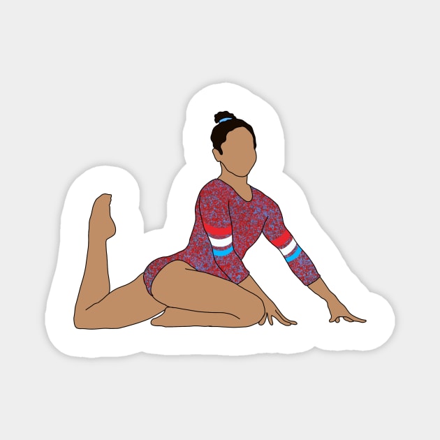 Konnor McClain Gymnastics Drawing Magnet by GrellenDraws