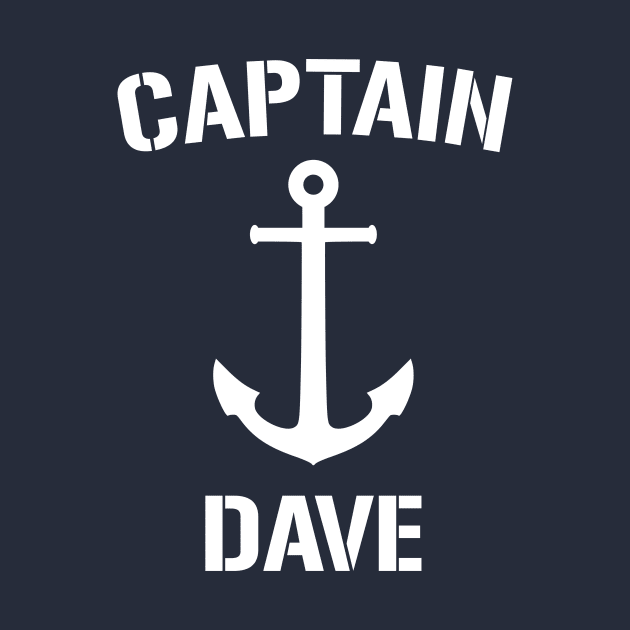 Nautical Captain Dave Personalized Boat Anchor by Rewstudio