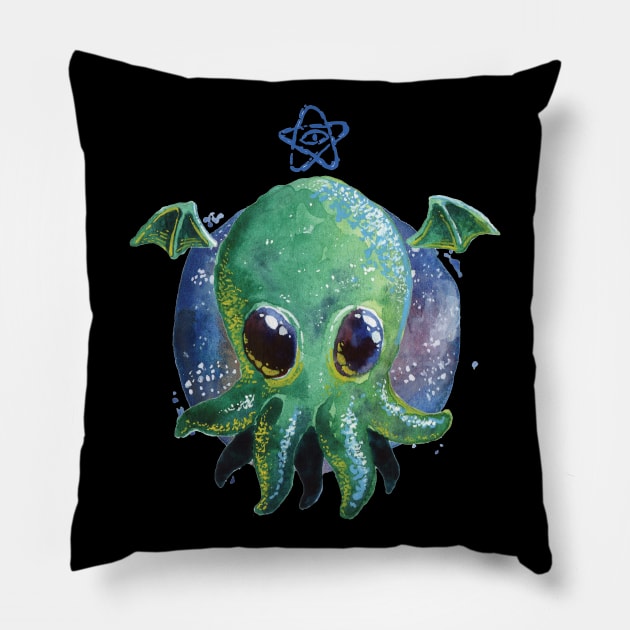 Cute Cthulhu Pillow by Studio Mootant