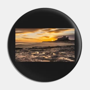 Bamburgh Castle Sunrise Pin