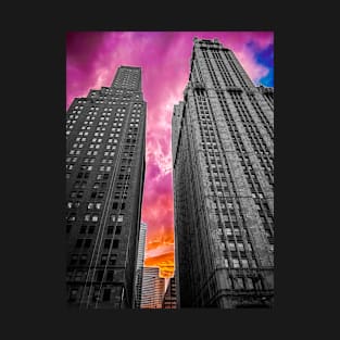 Pop Art Skyscrapers Manhattan Skyline NYC T-Shirt