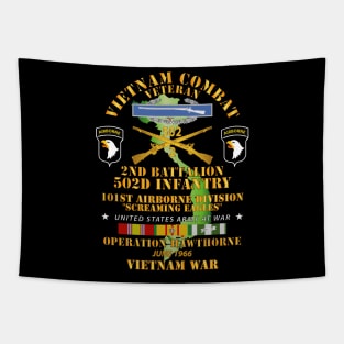 2nd Bn 502nd Infantry - 101st ABN - Operation Hawthorne w VN SVC Tapestry