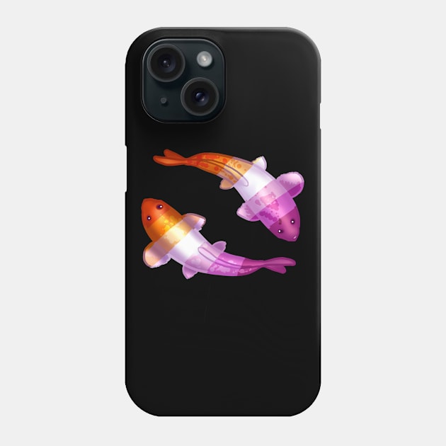 WLW Lesbian LGBTQ Koi Fish Phone Case by YouAreValid