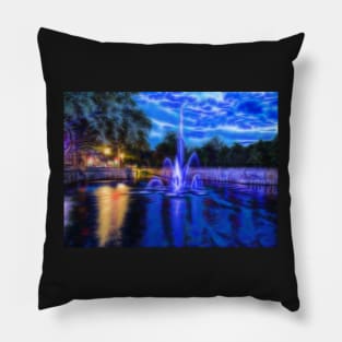 Electric Fountain Pillow