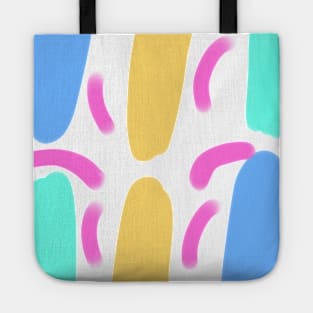 Colorful watercolor abstract texture art Tote