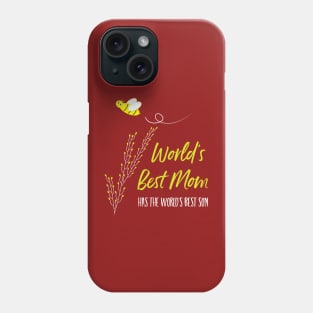 Mothers Day Worlds' Best Mom from Son Phone Case