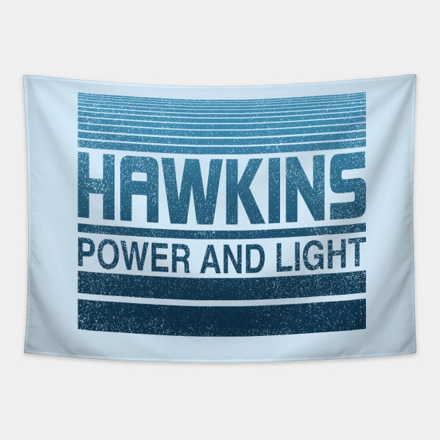 hawkins power and light Tapestry by halfabubble